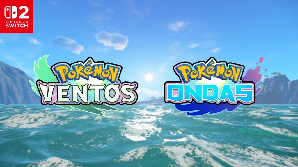Pokémon Ventos e Pokémon Ondas chegam ao Nintendo Switch 2 em&nbsp;2027