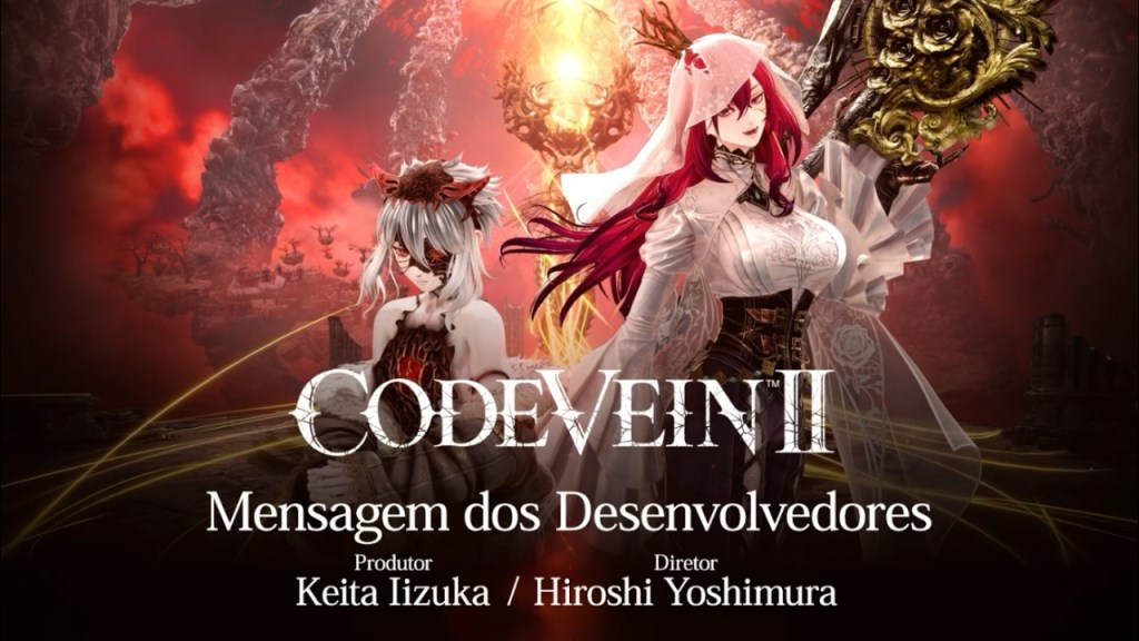 code vein 2 mensagens desenvolvedores